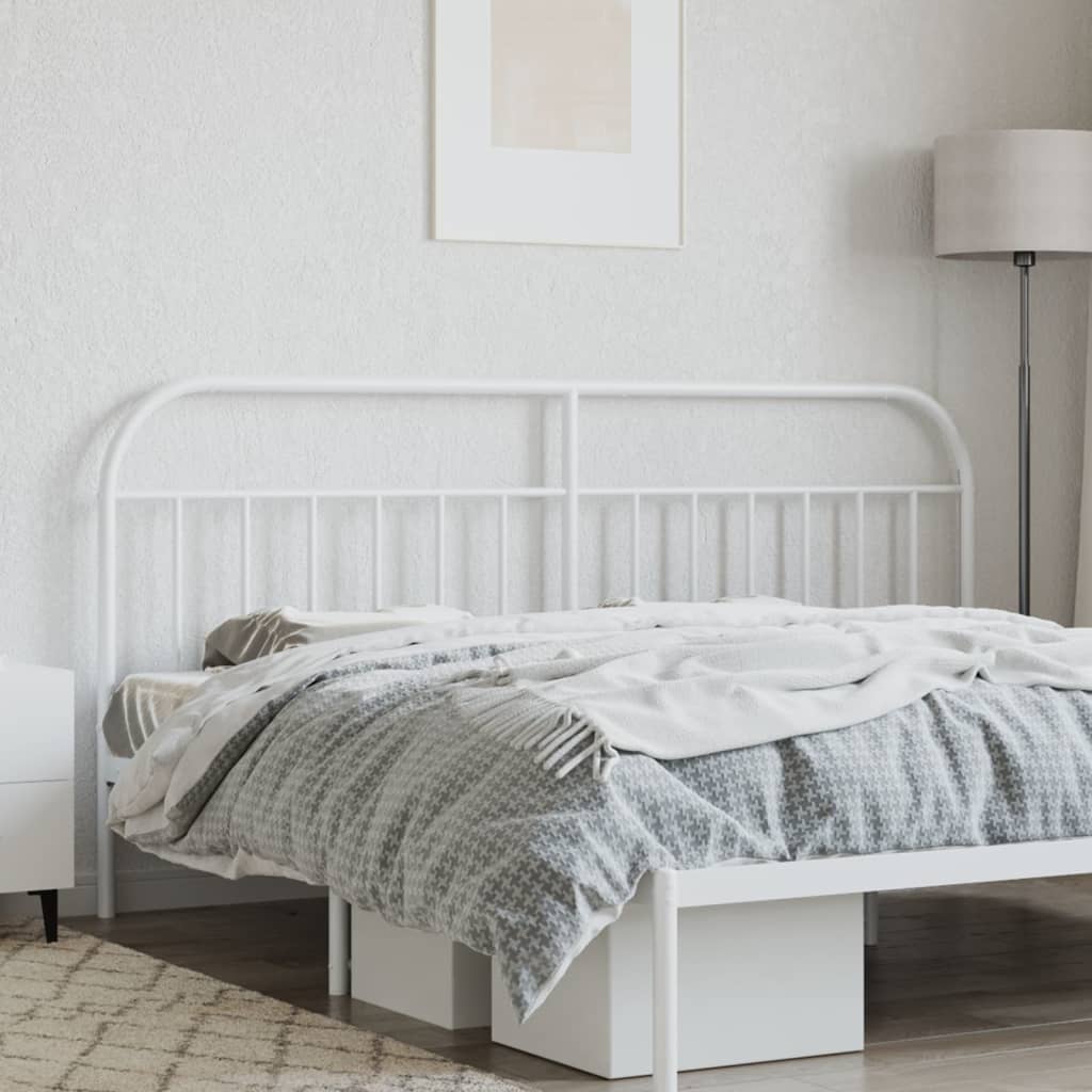 Cabeceira de cama 200 cm metal branco