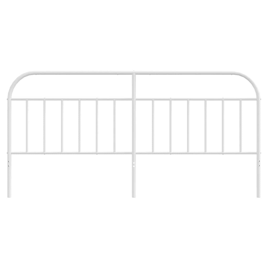 Cabeceira de cama 200 cm metal branco