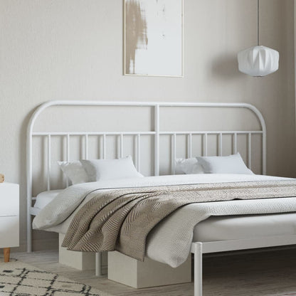 Cabeceira de cama 200 cm metal branco