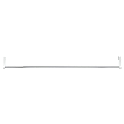 Varões para cortinas 2 pcs 60-105 cm alumínio branco e prateado