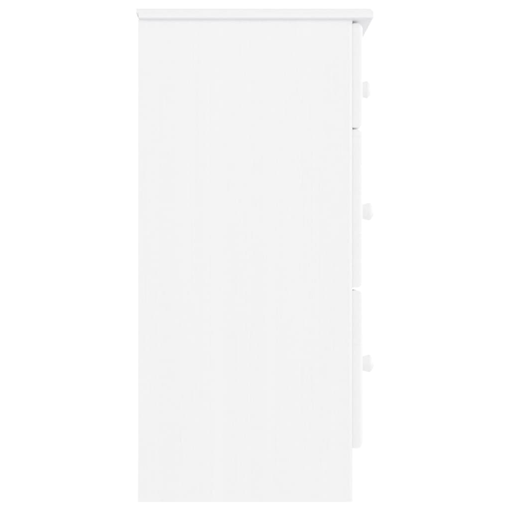 Cómoda ALTA 112x35x73 cm madeira de pinho maciça branco