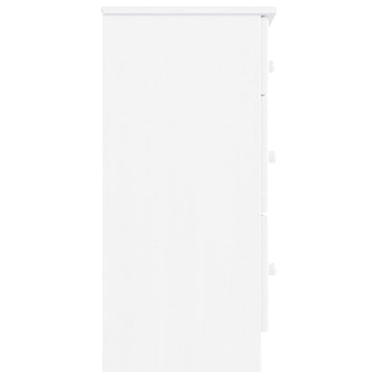 Cómoda ALTA 112x35x73 cm madeira de pinho maciça branco