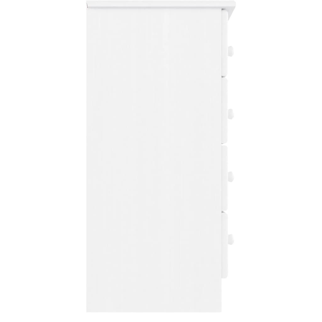 Cómoda ALTA 77x35x73 cm madeira de pinho maciça branco