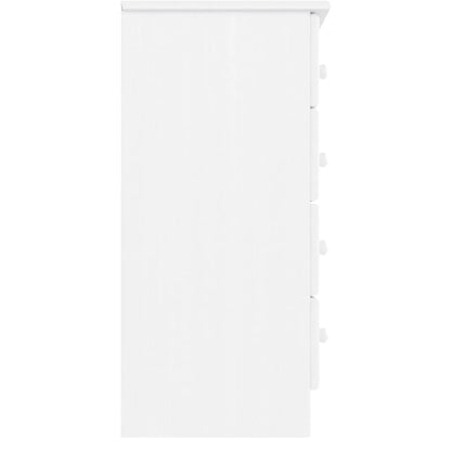 Cómoda ALTA 77x35x73 cm madeira de pinho maciça branco