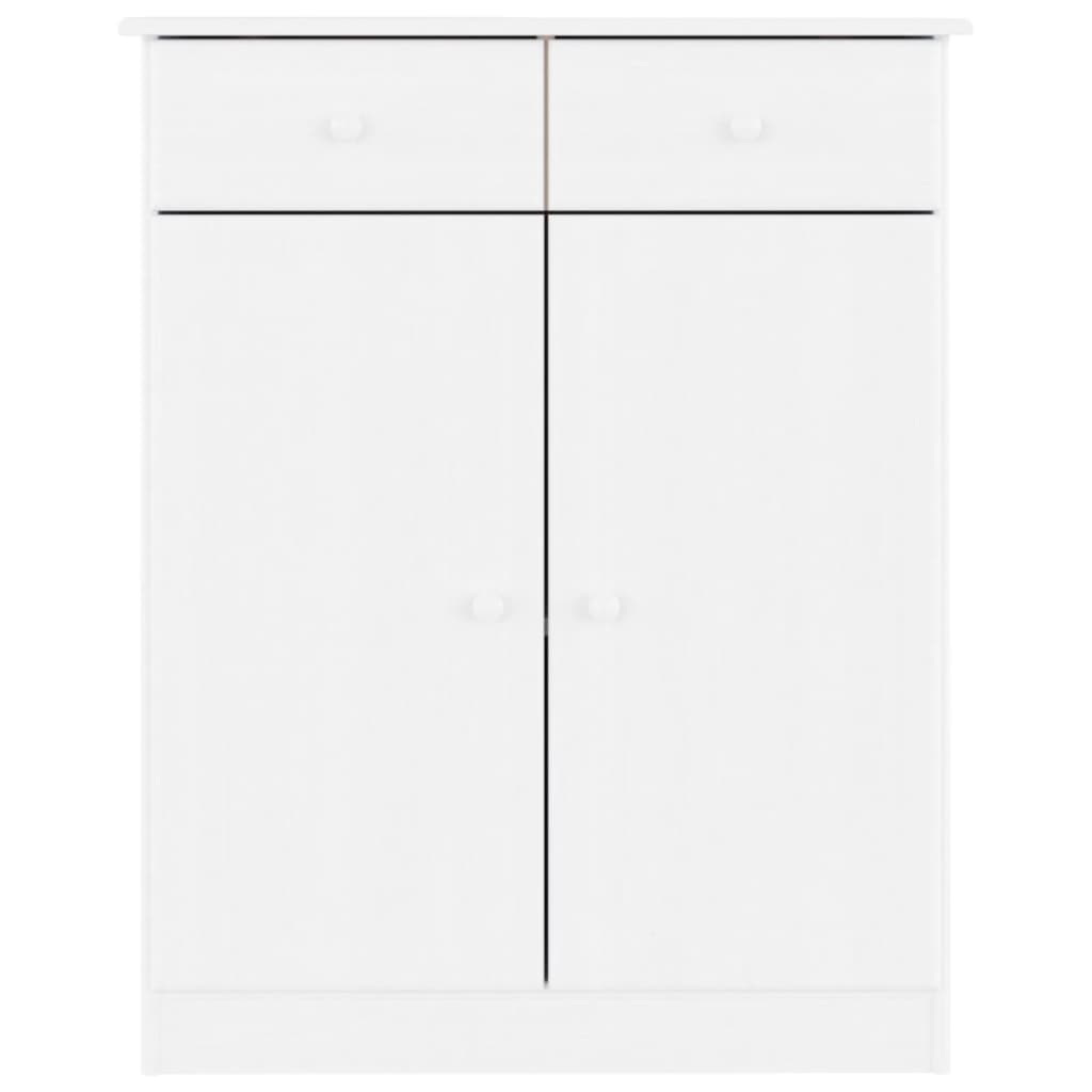 Sapateira ALTA 77x35x96 cm madeira de pinho maciça branco