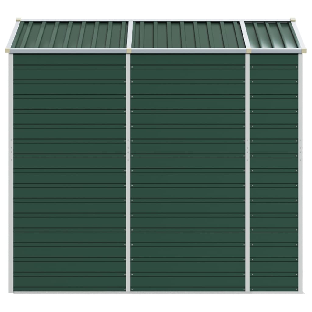 Abrigo de jardim 191x215x198 cm aço galvanizado verde