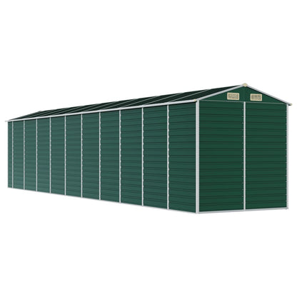 Abrigo de jardim 191x895x198 cm aço galvanizado verde