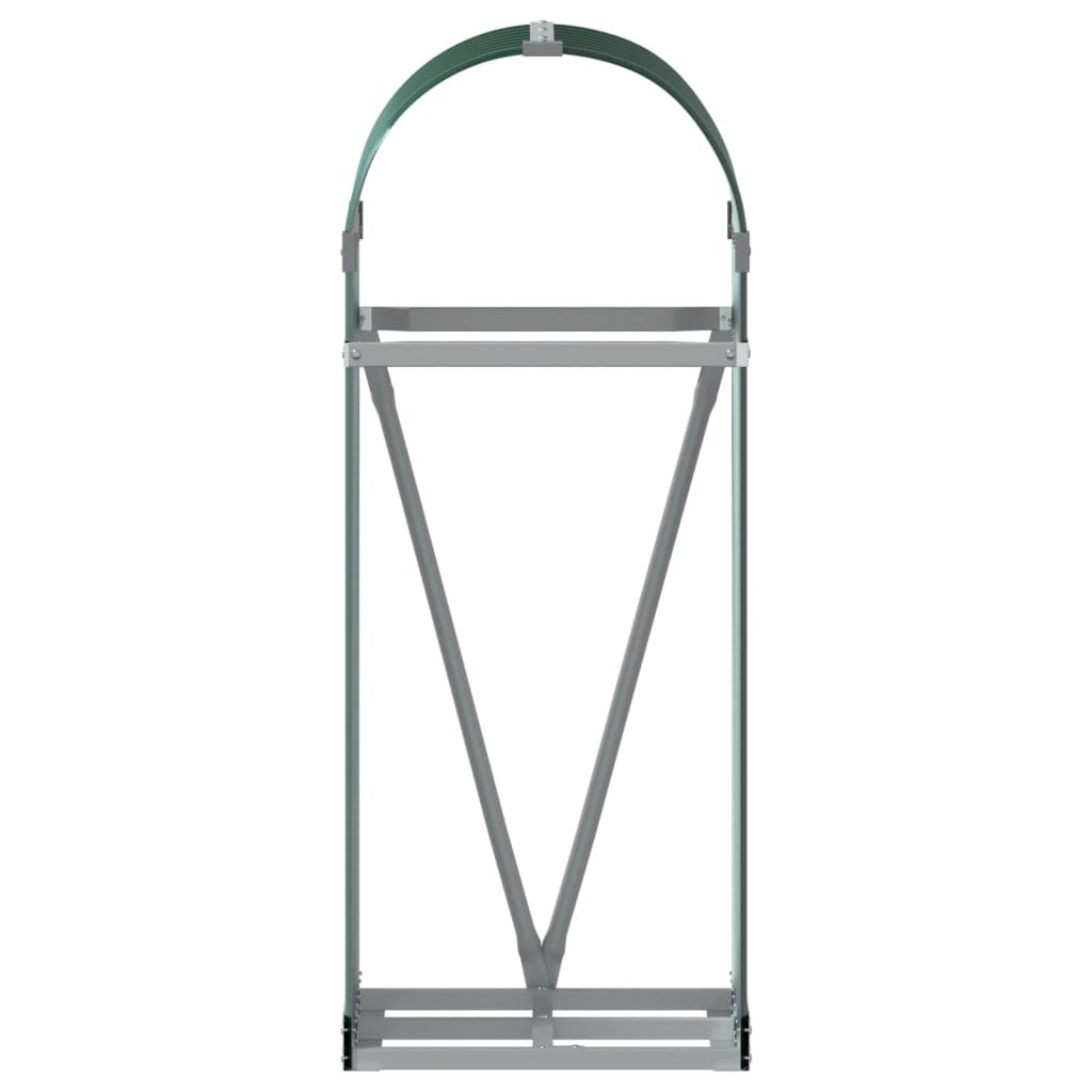 Suporte de lenha 40x45x100 cm aço galvanizado verde