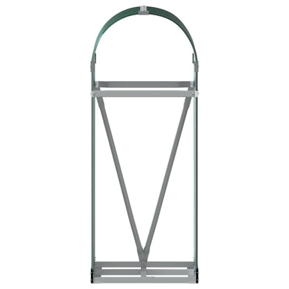 Suporte de lenha 40x45x100 cm aço galvanizado verde