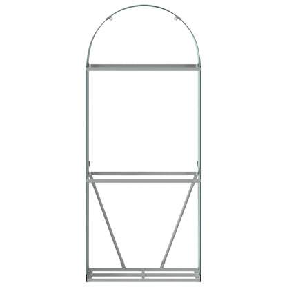 Suporte de lenha 80x45x190 cm aço galvanizado verde