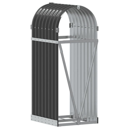 Suporte de lenha 40x45x100 cm aço galvanizado antracite