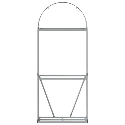 Suporte de lenha 80x45x190 cm aço galvanizado antracite