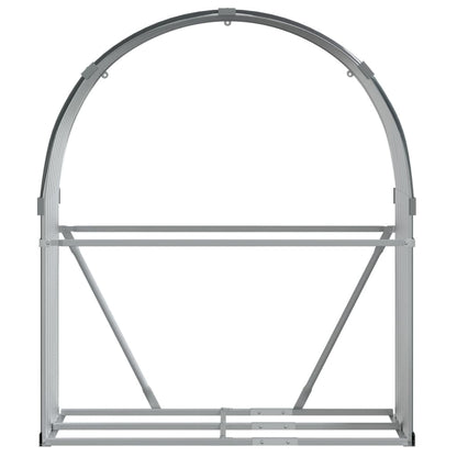 Suporte de lenha 120x45x140 cm aço galvanizado antracite