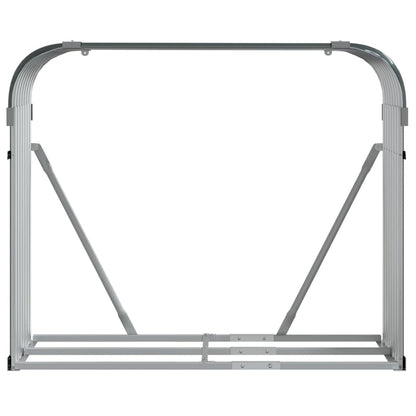 Suporte de lenha 120x45x100 cm aço galvanizado antracite