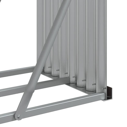 Suporte de lenha 234x45x100 cm aço galvanizado antracite