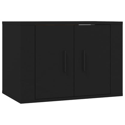 Móveis de TV de parede 2 pcs 57x34,5x40 cm preto