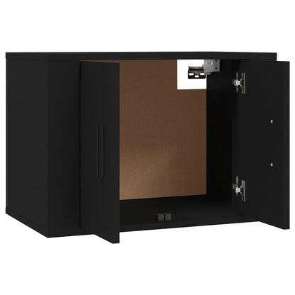 Móveis de TV de parede 2 pcs 57x34,5x40 cm preto