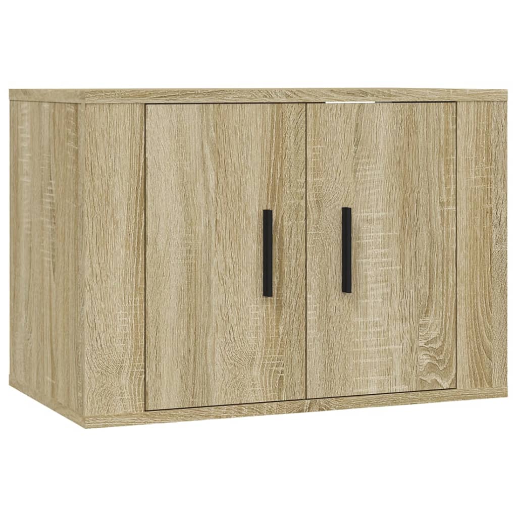 Móveis de TV de parede 2 pcs 57x34,5x40 cm carvalho sonoma