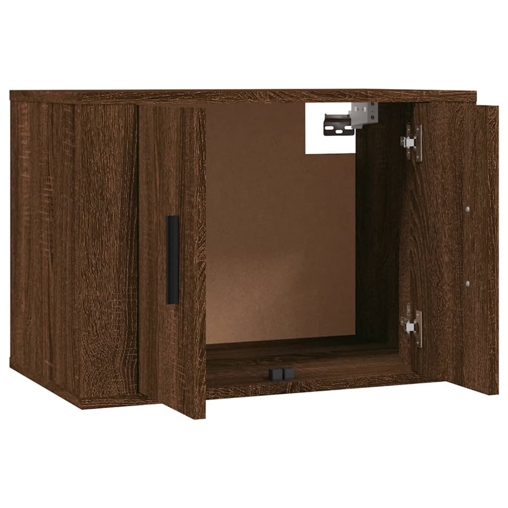 Móveis de TV de parede 2 pcs 57x34,5x40 cm carvalho castanho