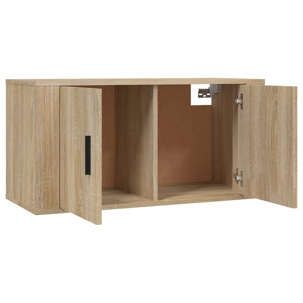 Móveis de TV de parede 3 pcs 80x34,5x40 cm carvalho sonoma