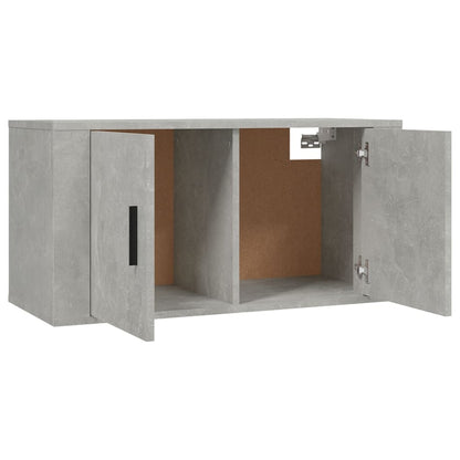 Móveis de TV de parede 3 pcs 80x34,5x40 cm cinzento cimento