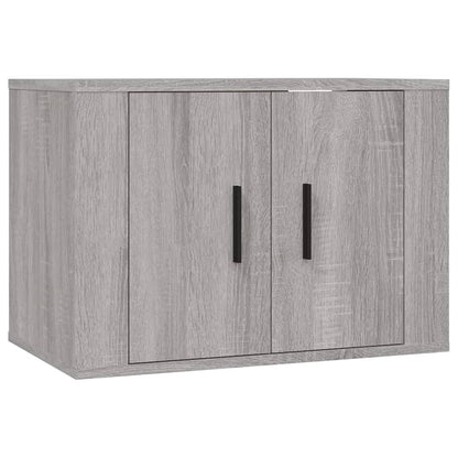 Conjunto móveis de TV 4 pcs madeira processada sonoma cinza