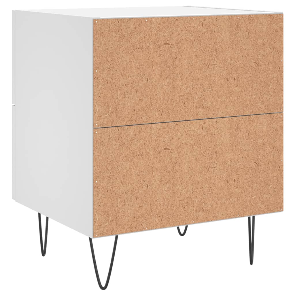 Mesa de cabeceira 40x35x47,5 cm derivados de madeira branco