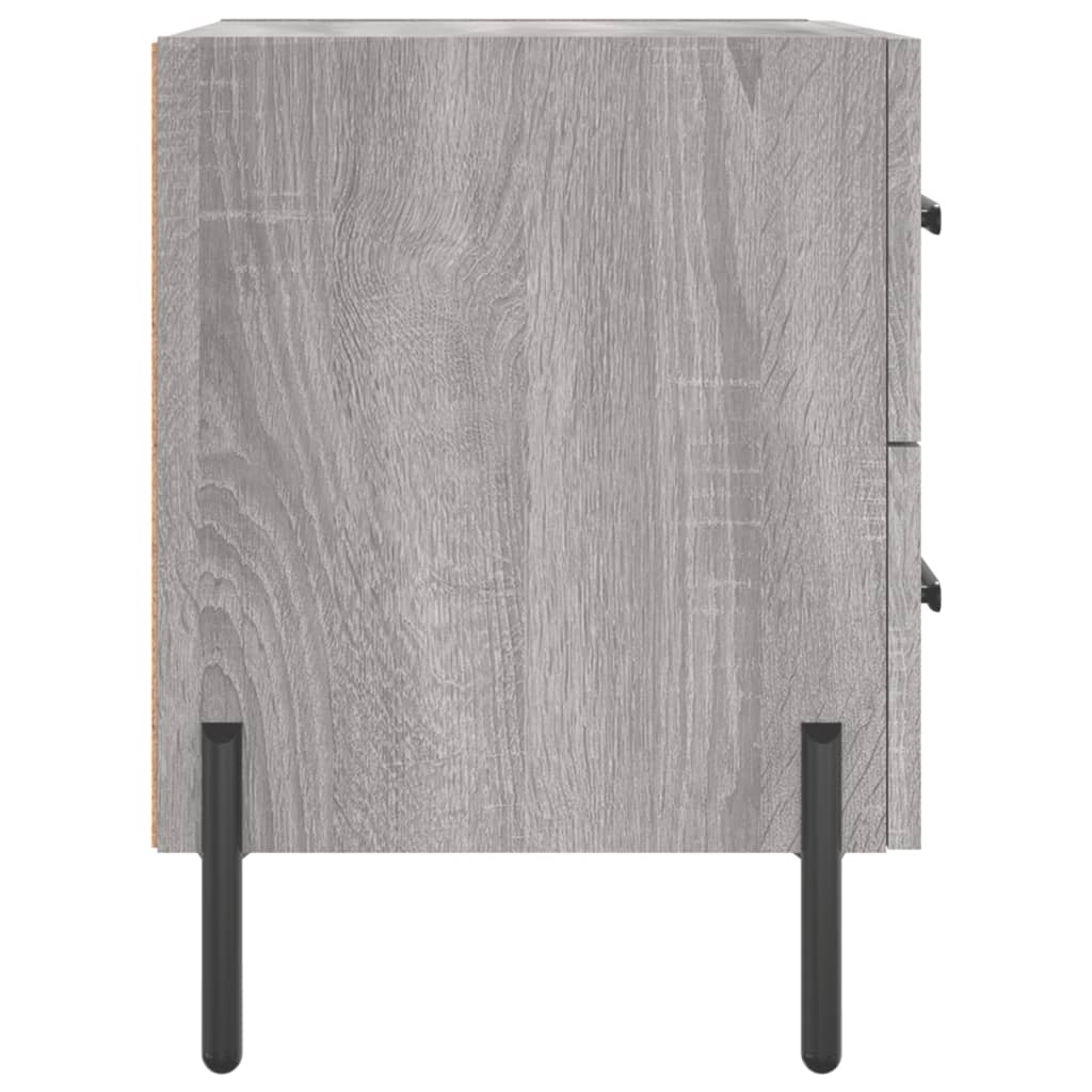 Mesa cabeceira 40x35x47,5 cm derivados madeira sonoma cinza