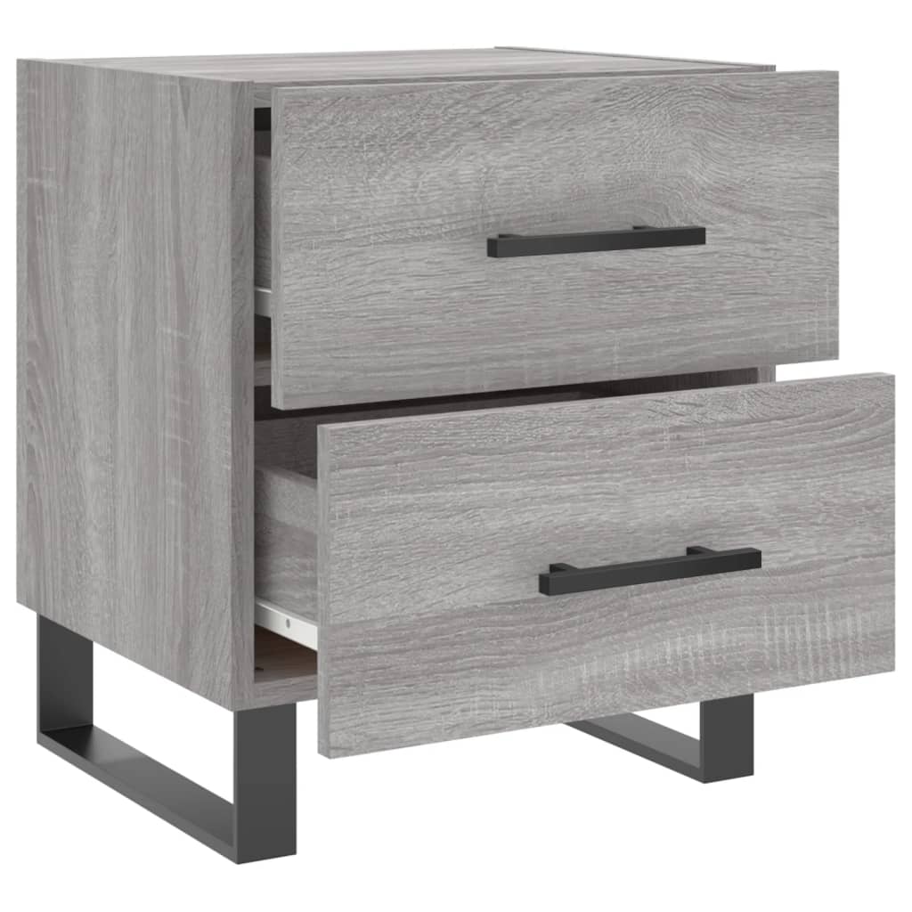 Mesa cabeceira 40x35x47,5 cm derivados madeira sonoma cinza