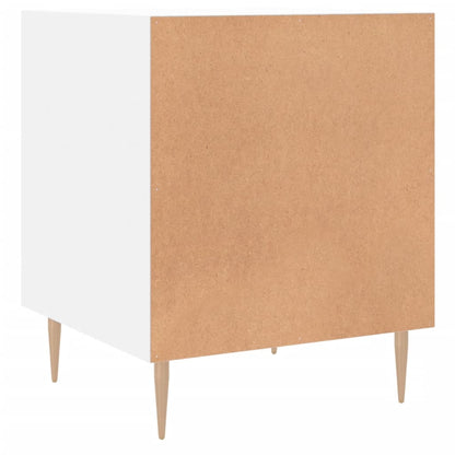 Mesa de cabeceira 2 pcs 40x40x50 cm derivados de madeira branco