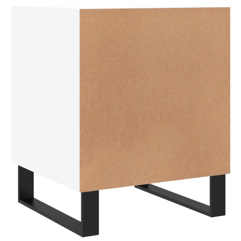 Mesa de cabeceira 2 pcs 40x40x50 cm derivados de madeira branco