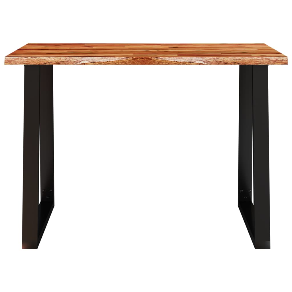 Mesa de jantar c/ bordas vivas 110x70x75 cm acácia maciça