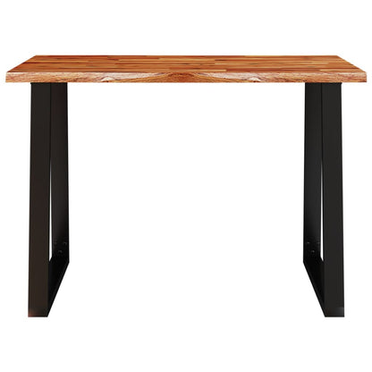 Mesa de jantar c/ bordas vivas 110x70x75 cm acácia maciça