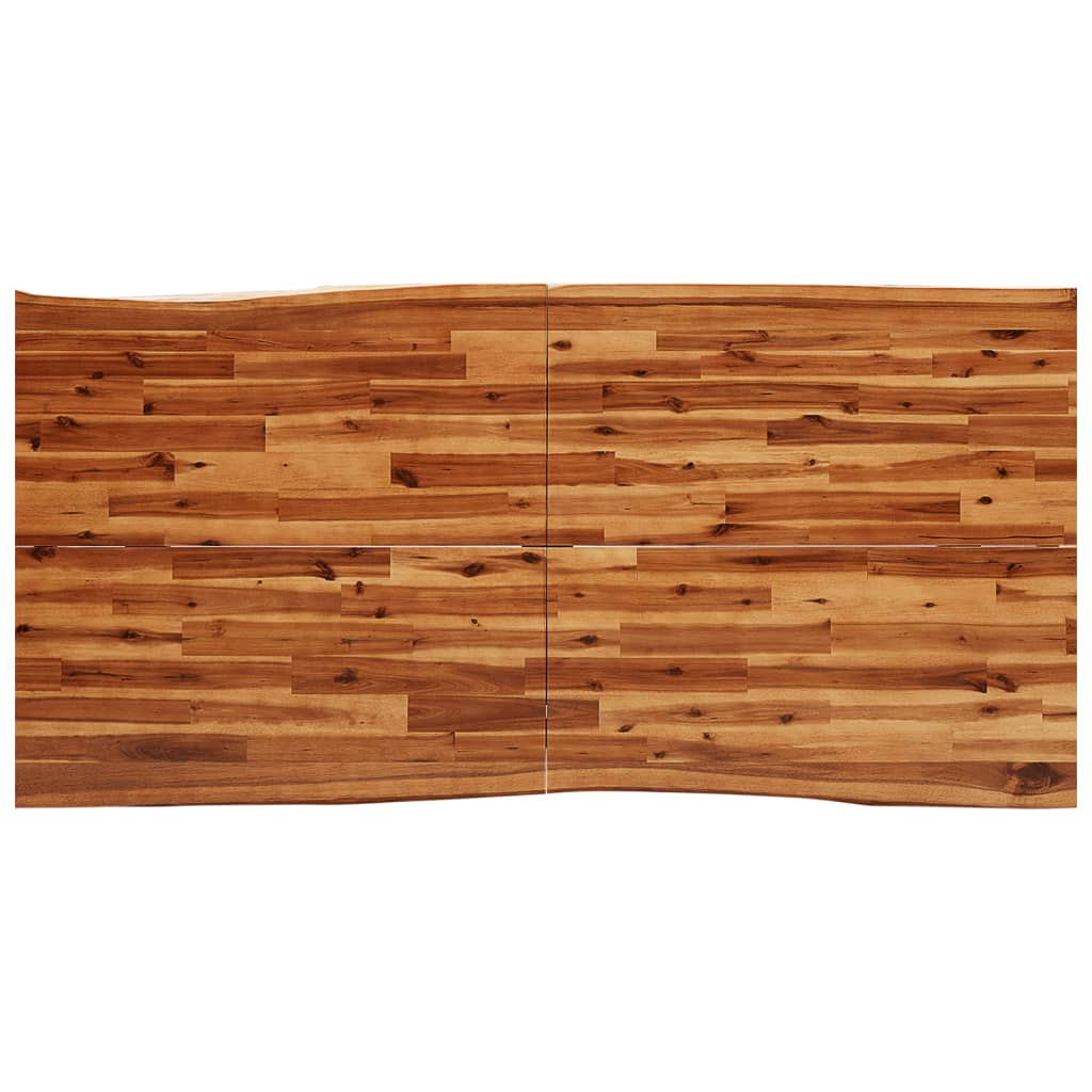 Mesa de jantar c/ bordas vivas 180x90x75 cm acácia maciça