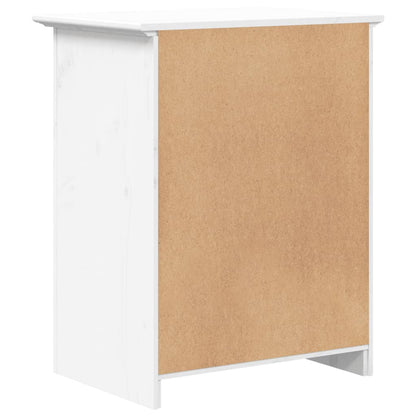 Mesa de cabeceira BODO 53x38,5x66 cm pinho maciço branco