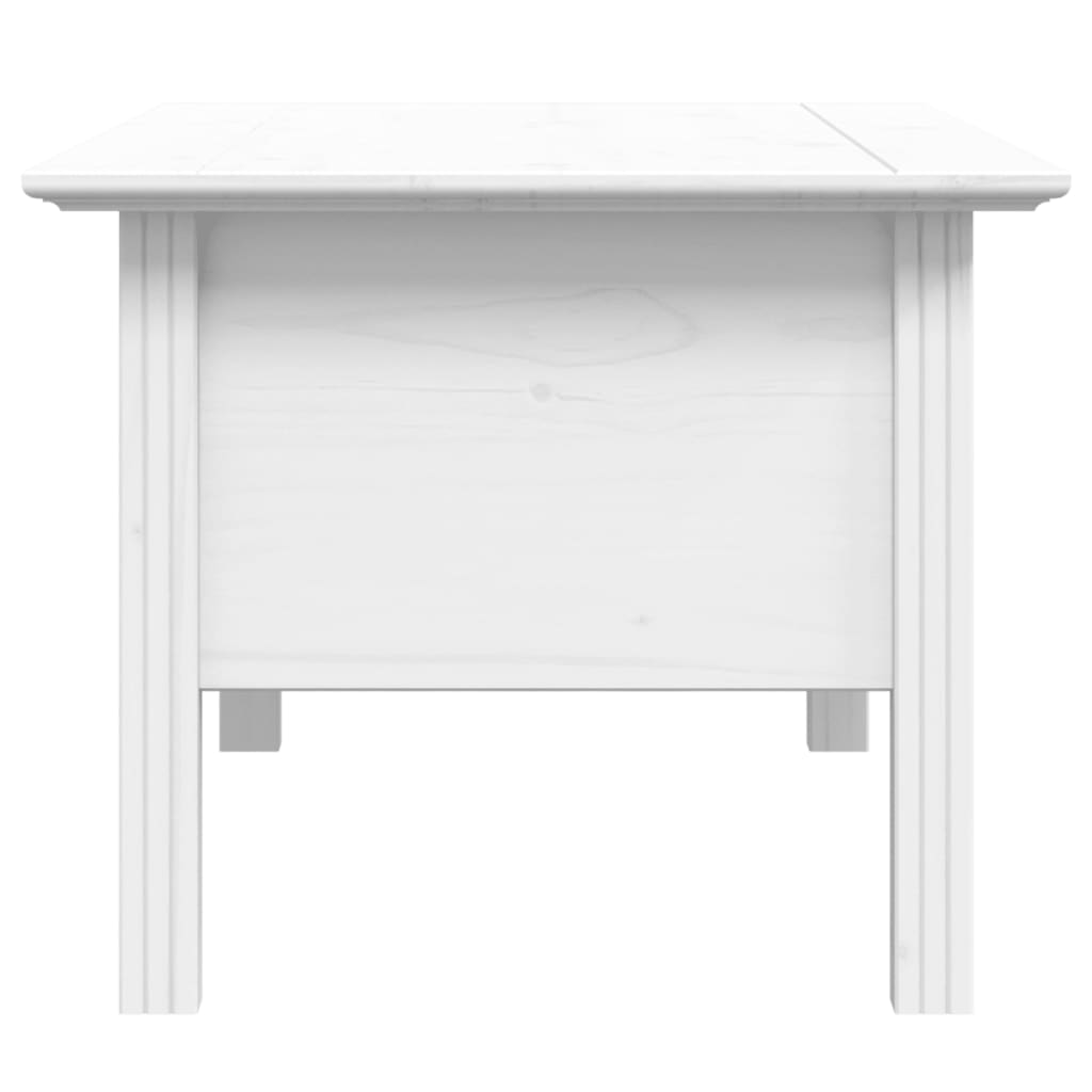 Mesa de centro BODO 100x55x45 cm madeira de pinho maciça branco