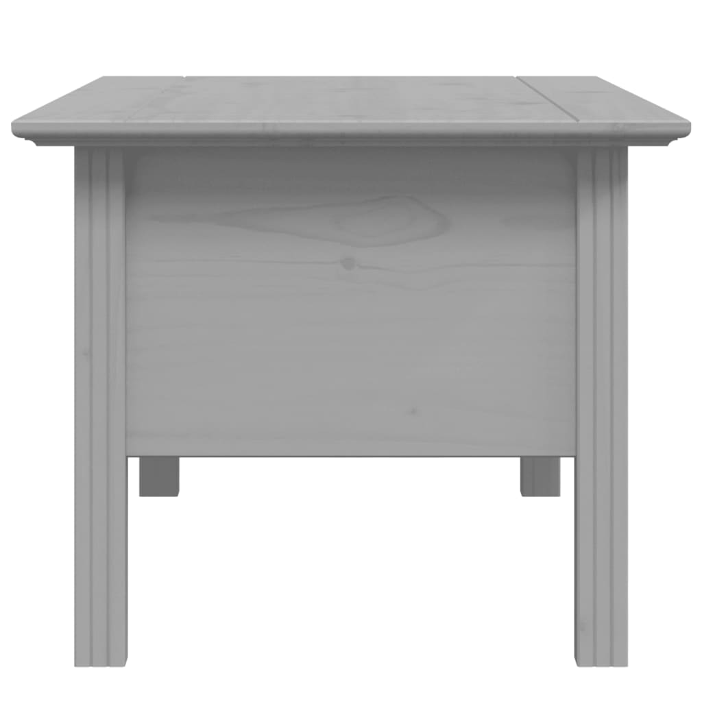 Mesa de centro BODO 100x55x45 cm madeira pinho maciça cinzento