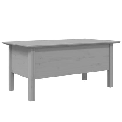 Mesa de centro BODO 100x55x45 cm madeira pinho maciça cinzento