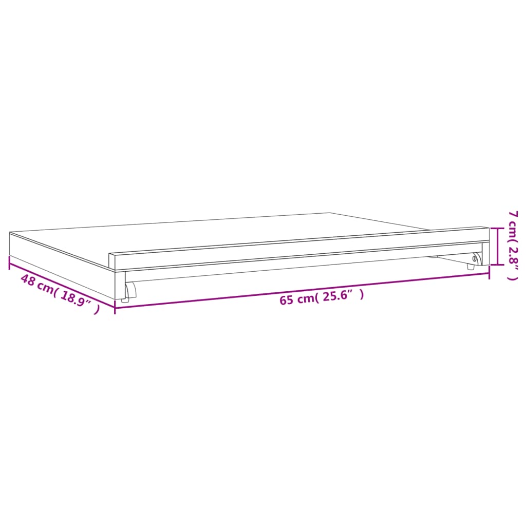 Cavalete de mesa 65x48x7 cm madeira de faia maciça