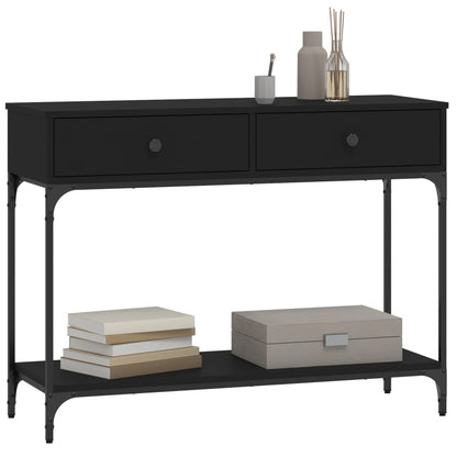 Mesa consola 100x34,5x75 cm derivados de madeira preto