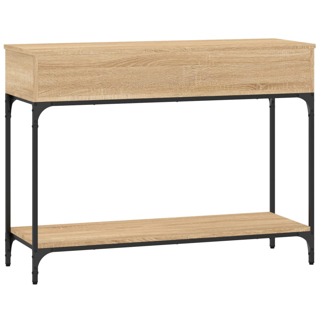 Mesa consola 100x34,5x75cm derivados de madeira carvalho sonoma