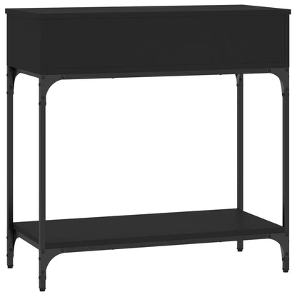 Mesa consola 75x34,5x75 cm derivados de madeira preto