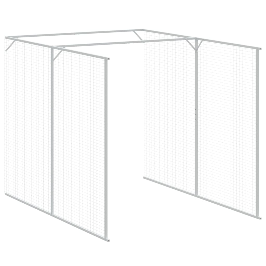 Casota p/ cães c/ parque 165x659x181 cm aço galvaniz. antracite