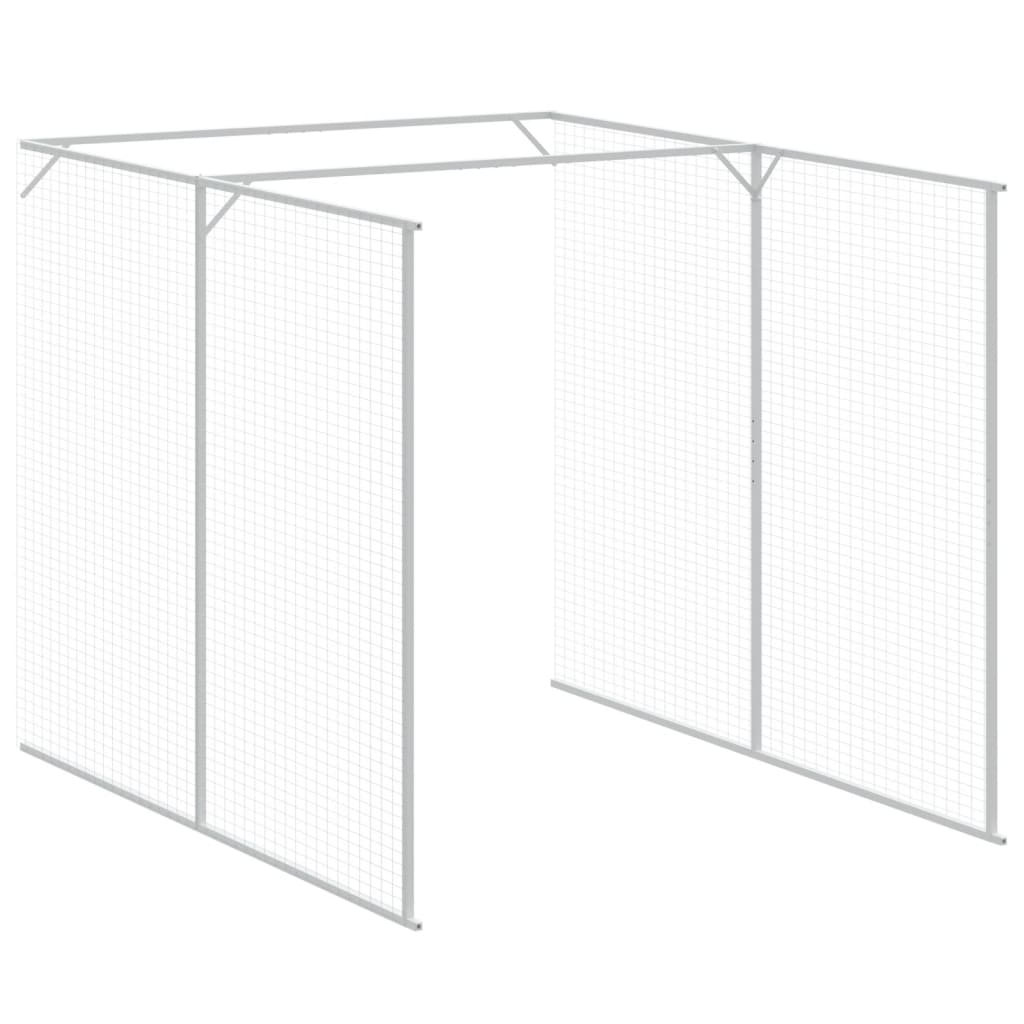 Casota p/ cães c/ parque 165x1271x181cm aço galvaniz. antracite