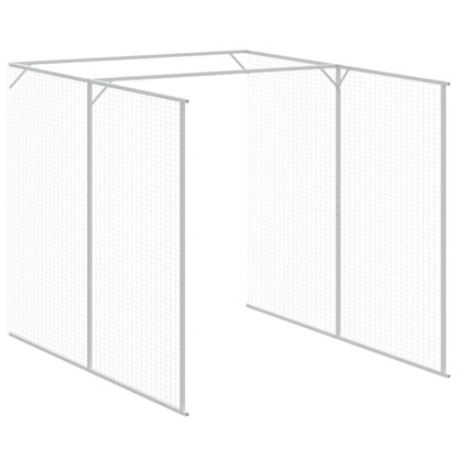 Casota p/ cães c/ parque 165x1271x181cm aço galvaniz. antracite