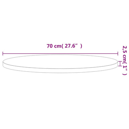 Tampo de mesa redondo Ø70x2,5 cm madeira de faia maciça