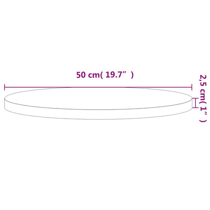 Tampo de mesa redondo Ø50x2,5 cm madeira de faia maciça