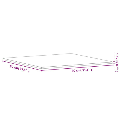 Tampo de mesa quadrado 90x90x1,5 cm madeira de faia maciça