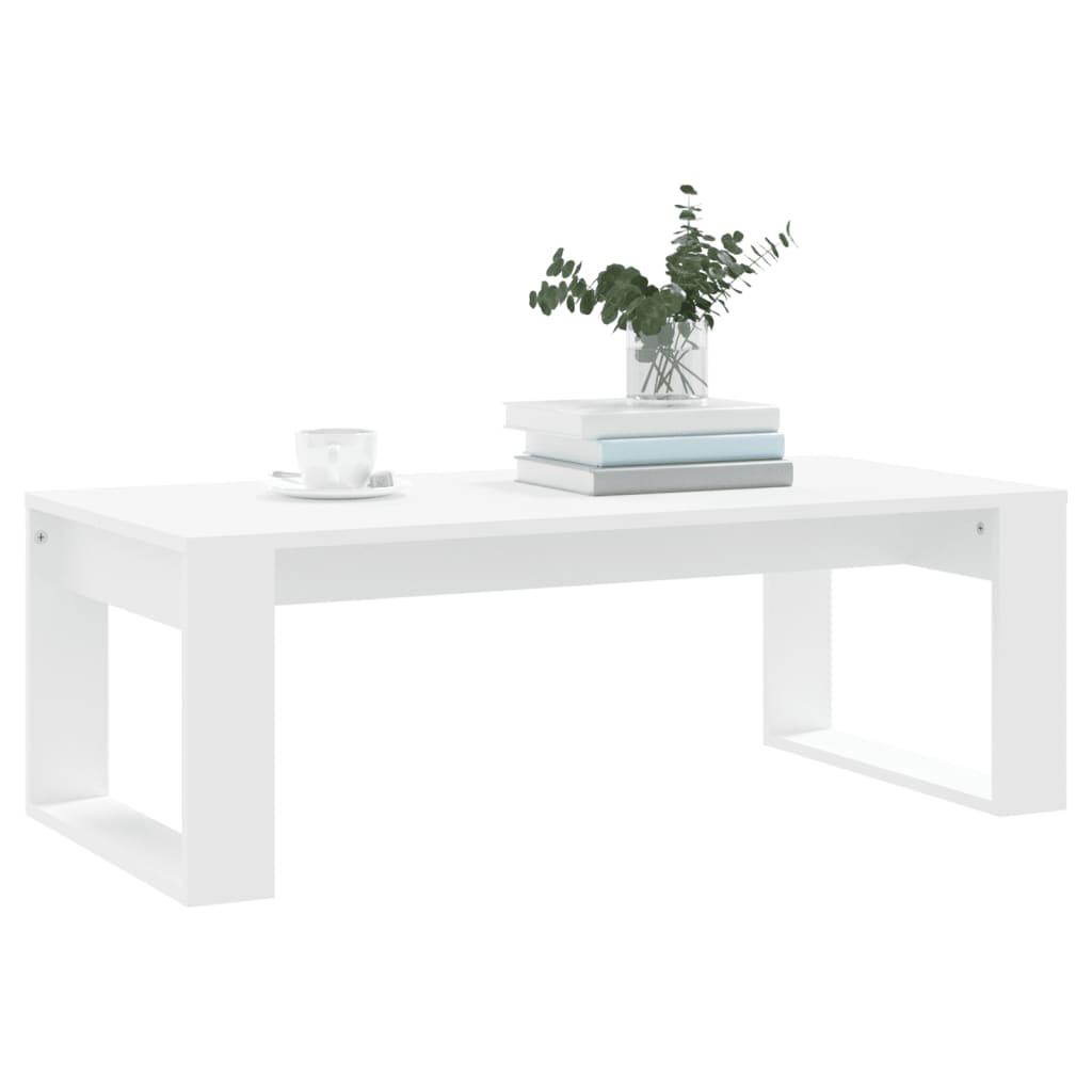 Mesa de centro 102x50x35 cm derivados de madeira branco