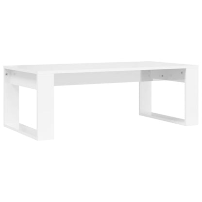 Mesa de centro 102x50x35 cm derivados madeira branco brilhante